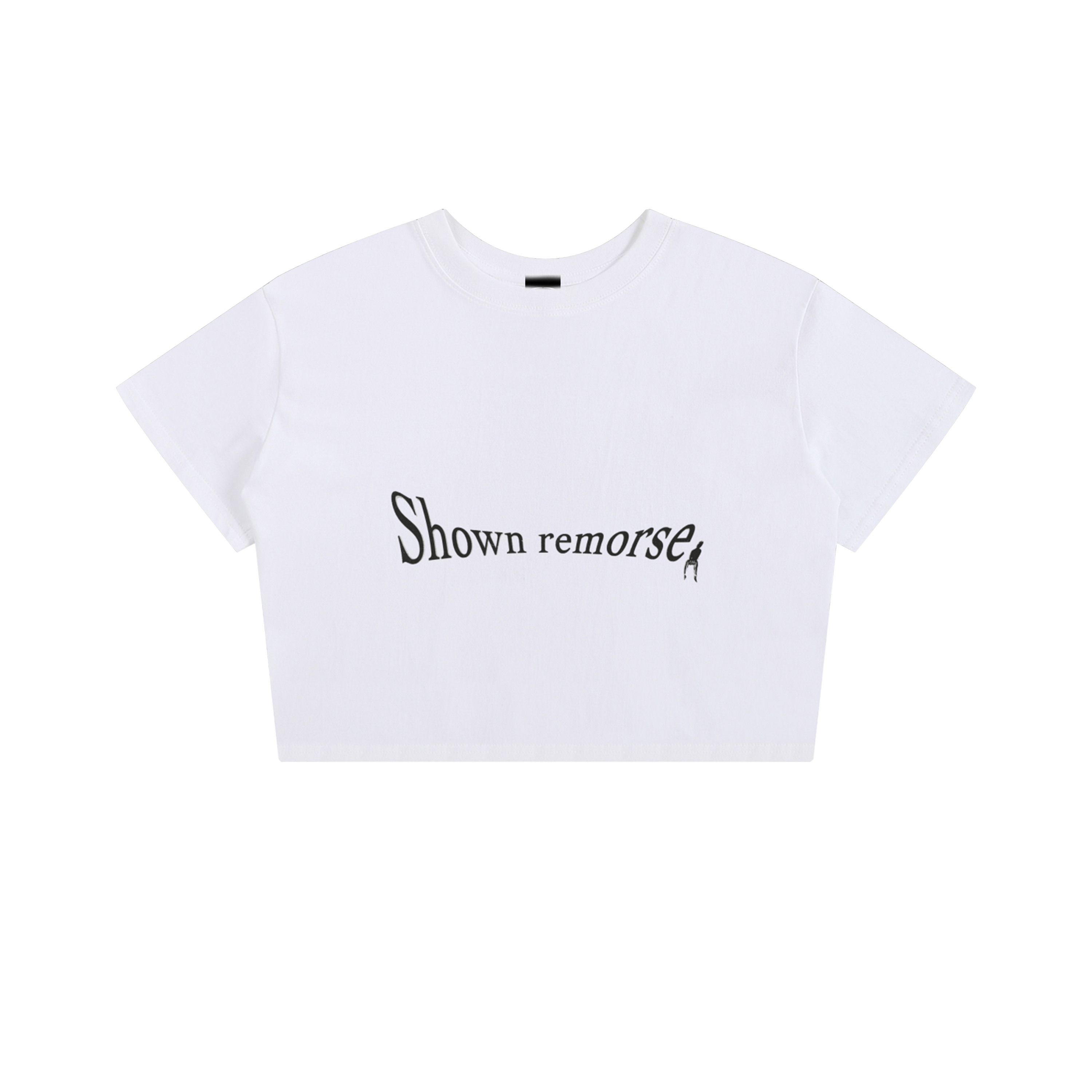 Shown remorse White Cropped Tee